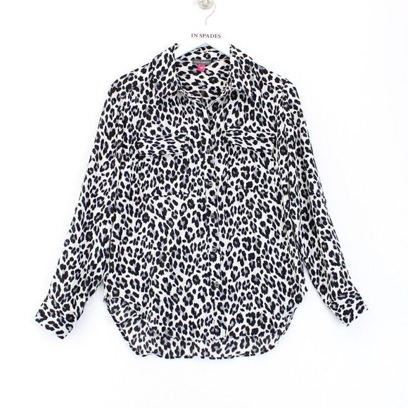 Vince Camuto Leopard-Print But Black Animal Combo - Picture 2 of 3